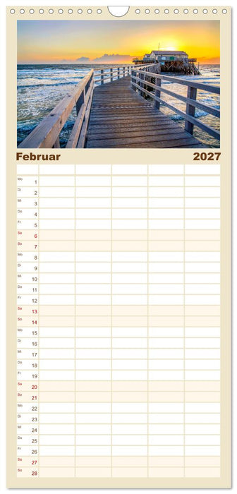 NORDSEE-VERLIEBT (CALVENDO Familienplaner 2027)
