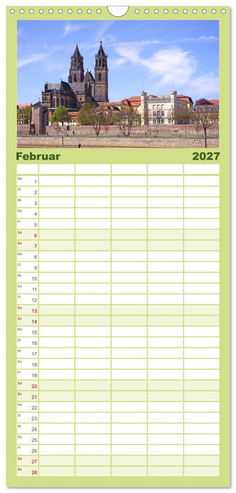Magdeburger Ansichten (CALVENDO Familienplaner 2027)
