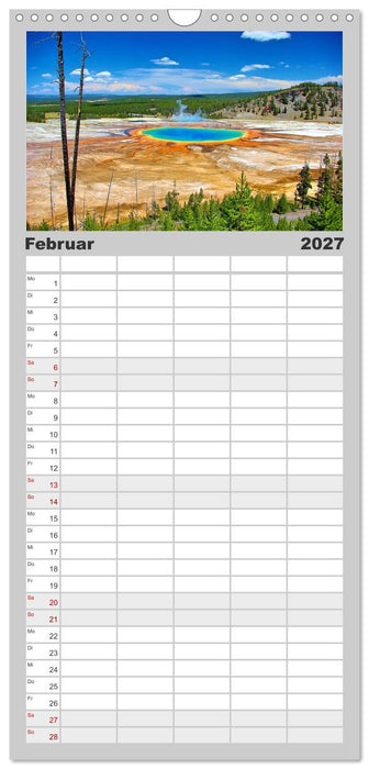 Magische Wunderwelten der Natur (CALVENDO Familienplaner 2027)