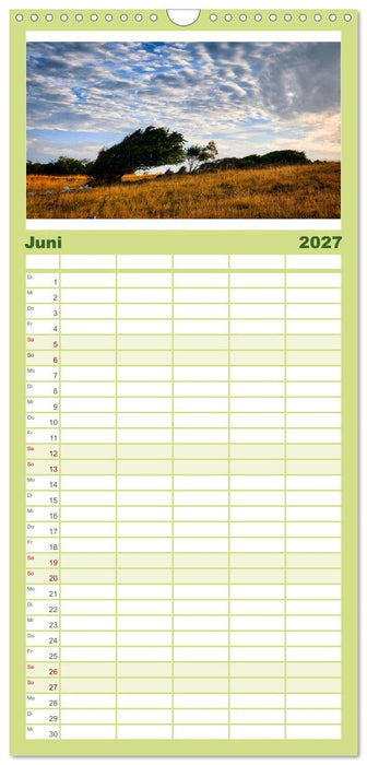 Unterwegs in Dänemark von der Nordsee bis zur Ostsee (CALVENDO Familienplaner 2027)