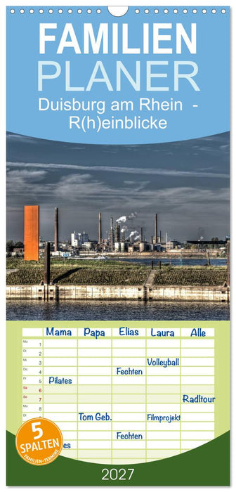 Duisburg am Rhein - R(h)einblicke (CALVENDO Familienplaner 2027)