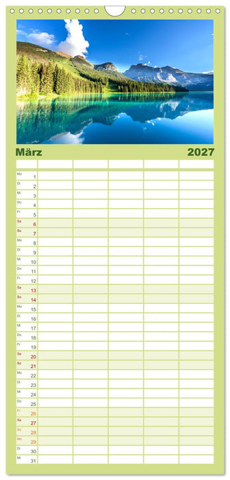 British Columbia - Faszination Kanada (CALVENDO Familienplaner 2027)
