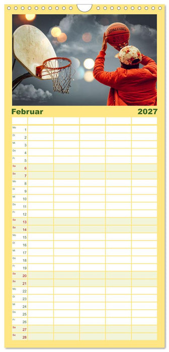 Basketball Liebe (CALVENDO Familienplaner 2027)