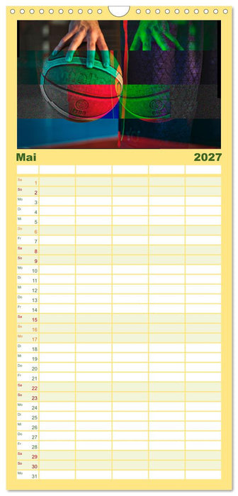 Basketball Liebe (CALVENDO Familienplaner 2027)