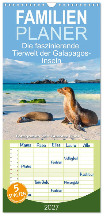 Die faszinierende Tierwelt der Galapagos-Inseln (CALVENDO Familienplaner 2027)