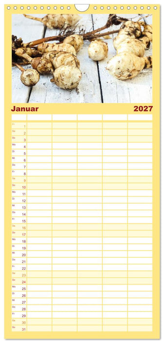 Köstliche Topinambur (CALVENDO Familienplaner 2027)