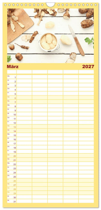 Köstliche Topinambur (CALVENDO Familienplaner 2027)