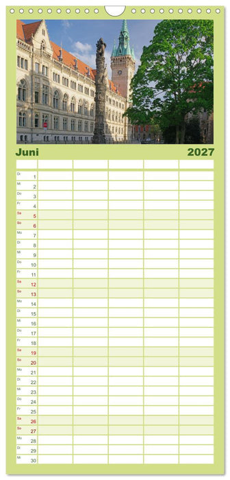 Braunschweig: Grüne Oker-Stadt mit viel Geschichte (CALVENDO Familienplaner 2027)