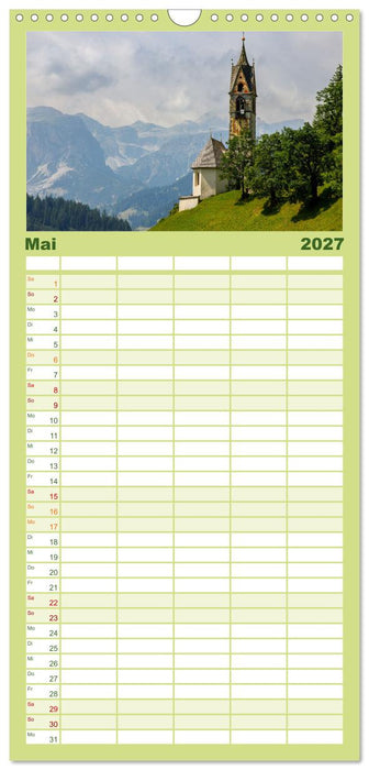 Gadertal - Val Badia (CALVENDO Familienplaner 2027)