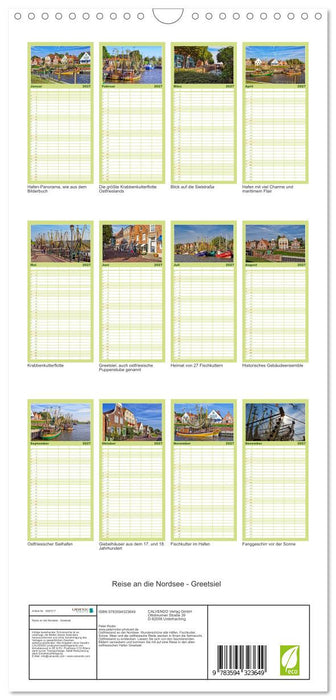 Reise an die Nordsee - Greetsiel (CALVENDO Familienplaner 2027)