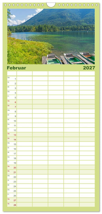 Malerische Seen in Bayern (CALVENDO Familienplaner 2027)