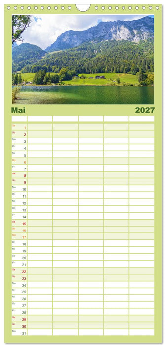 Malerische Seen in Bayern (CALVENDO Familienplaner 2027)