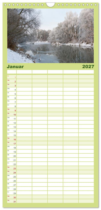 Auwälder bei Enns (CALVENDO Familienplaner 2027)