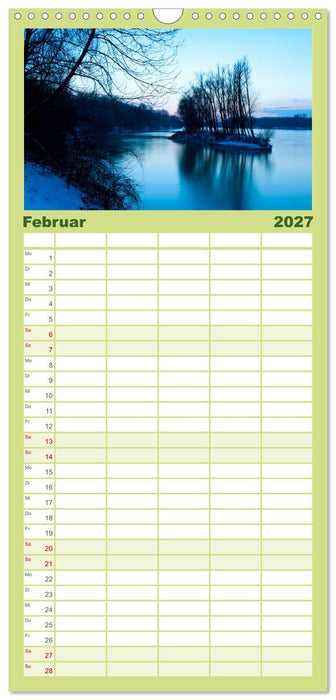 Auwälder bei Enns (CALVENDO Familienplaner 2027)