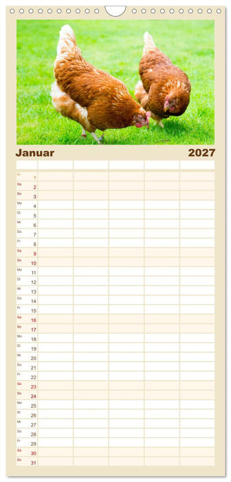 Geliebte Tiere auf dem Bauernhof (CALVENDO Familienplaner 2027)