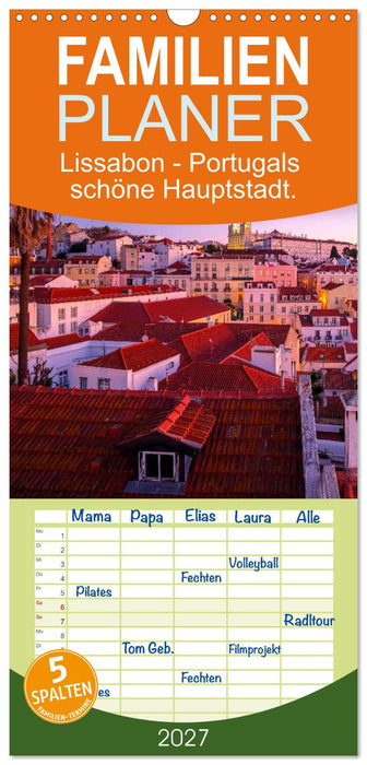 Lissabon - Portugals schöne Hauptstadt. (CALVENDO Familienplaner 2027)