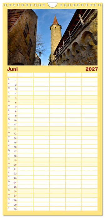 Erlebe mit mir Rothenburg ob der Tauber (CALVENDO Familienplaner 2027)