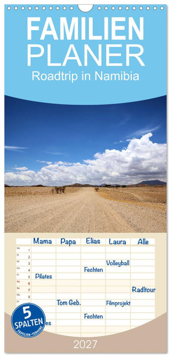 Roadtrip in Namibia (CALVENDO Familienplaner 2027)