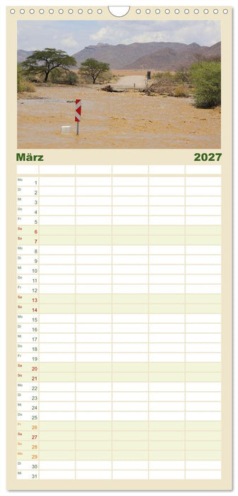Roadtrip in Namibia (CALVENDO Familienplaner 2027)