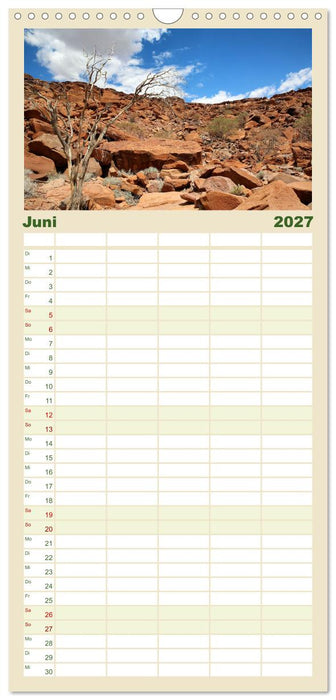 Roadtrip in Namibia (CALVENDO Familienplaner 2027)