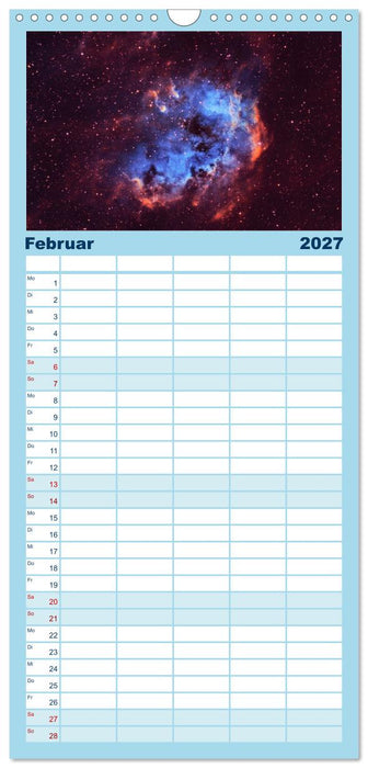 Welt All 2027 astrophotographie (CALVENDO Familienplaner 2027)
