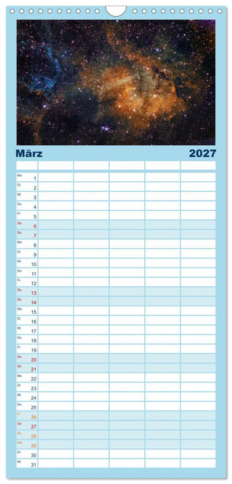 Welt All 2027 astrophotographie (CALVENDO Familienplaner 2027)