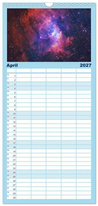 Welt All 2027 astrophotographie (CALVENDO Familienplaner 2027)