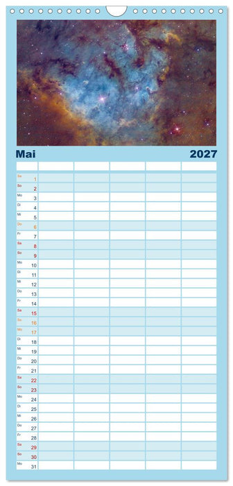 Welt All 2027 astrophotographie (CALVENDO Familienplaner 2027)