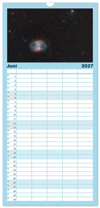 Welt All 2027 astrophotographie (CALVENDO Familienplaner 2027)