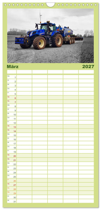 Faszination Landmaschinen - Egal ob alt oder neu (CALVENDO Familienplaner 2027)