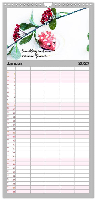 Mettkalender - Mettigel Edition (CALVENDO Familienplaner 2027)