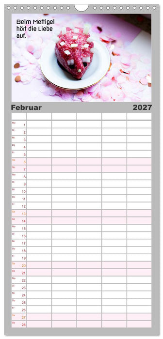 Mettkalender - Mettigel Edition (CALVENDO Familienplaner 2027)