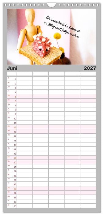 Mettkalender - Mettigel Edition (CALVENDO Familienplaner 2027)