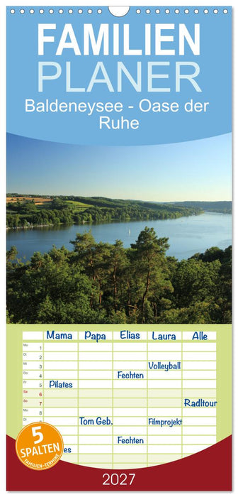 Baldeneysee - Oase der Ruhe (CALVENDO Familienplaner 2027)