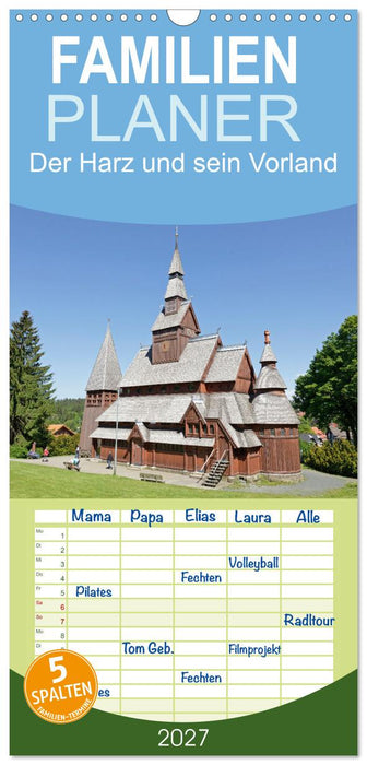 Der Harz und sein Vorland (CALVENDO Familienplaner 2027)