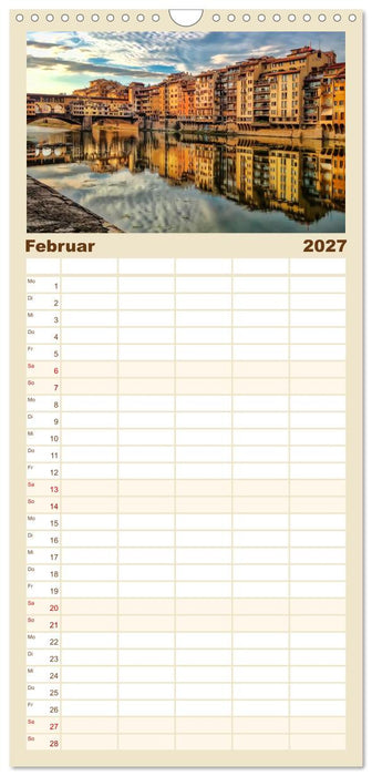 Bühne frei für die Toskana (CALVENDO Familienplaner 2027)