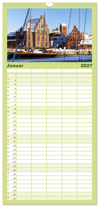 Unser schönes Wismar (CALVENDO Familienplaner 2027)
