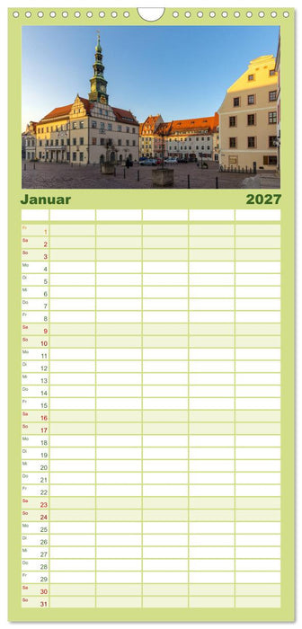 Unterwegs in Pirna (CALVENDO Familienplaner 2027)