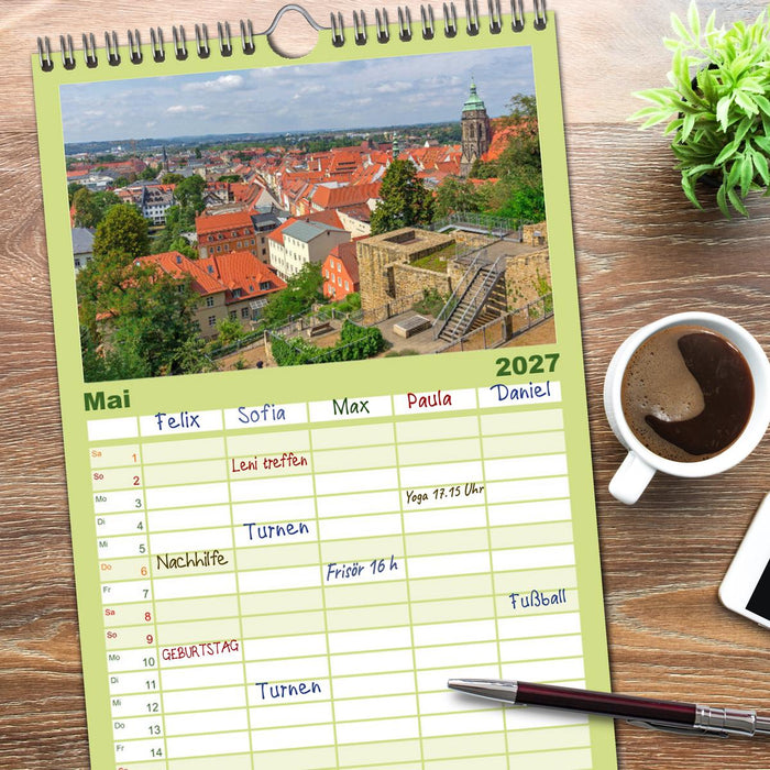 Unterwegs in Pirna (CALVENDO Familienplaner 2027)