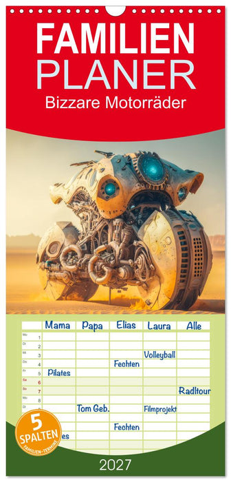 Bizzare Motorräder (CALVENDO Familienplaner 2027)