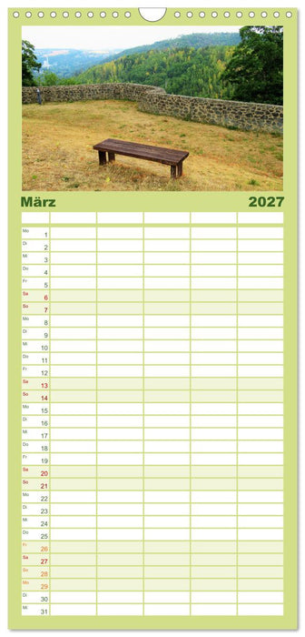 Frankenwald - Wandern in Oberfranken und Thüringen (CALVENDO Familienplaner 2027)