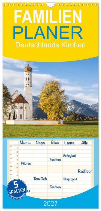 Deutschlands Kirchen (CALVENDO Familienplaner 2027)