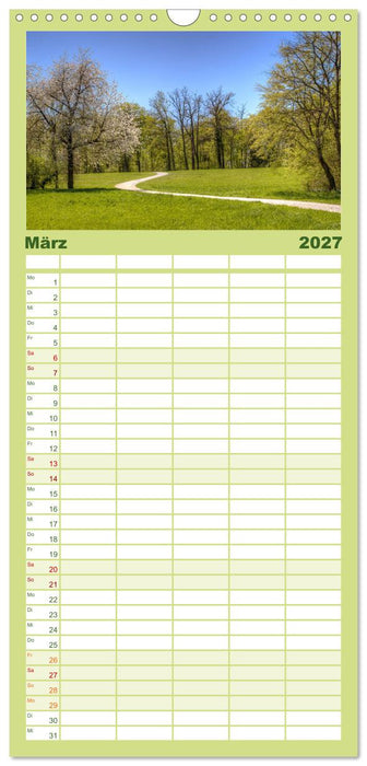 Park Schönbusch Aschaffenburg (CALVENDO Familienplaner 2027)