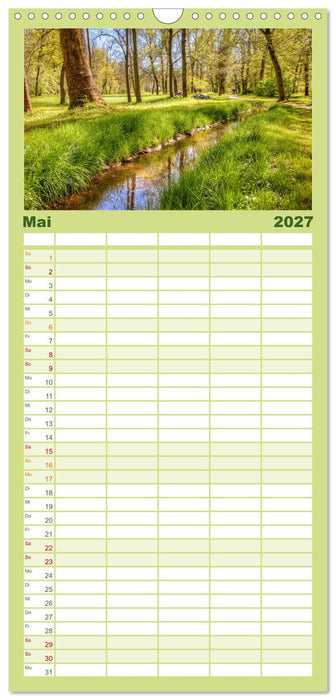 Park Schönbusch Aschaffenburg (CALVENDO Familienplaner 2027)