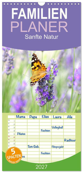 Sanfte Natur (CALVENDO Familienplaner 2027)