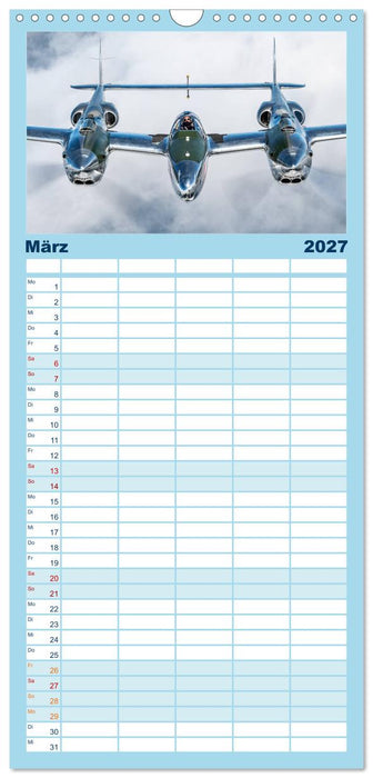 Fliegende Legenden - Warbirds (CALVENDO Familienplaner 2027)