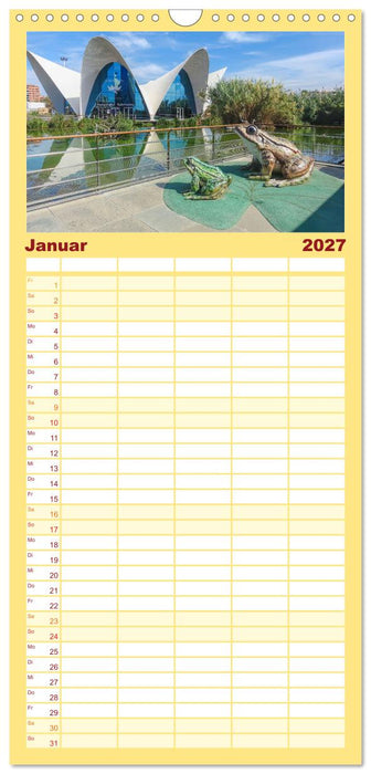 Valencia erobert dein Herz (CALVENDO Familienplaner 2027)