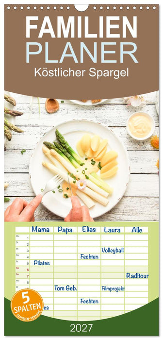 Köstlicher Spargel (CALVENDO Familienplaner 2027)