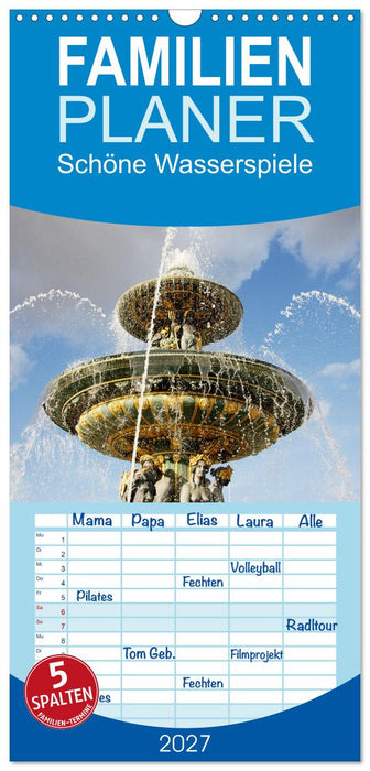 Schöne Wasserspiele (CALVENDO Familienplaner 2027)