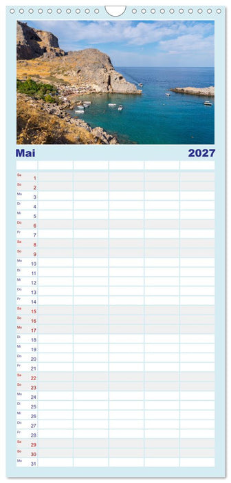 Strände der Insel Rhodos (CALVENDO Familienplaner 2027)